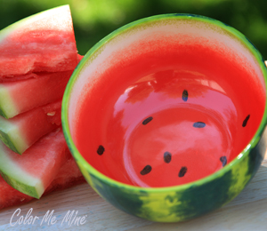 Arlington Color Me Mine Watermelon Bowl