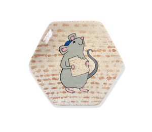 Arlington Color Me Mine Matzo Mouse Plate