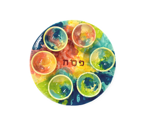 Arlington Color Me Mine Watercolor Seder Plate