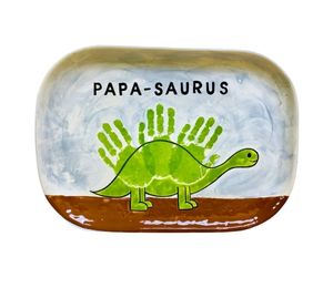 Arlington Color Me Mine Papasaurus Plate
