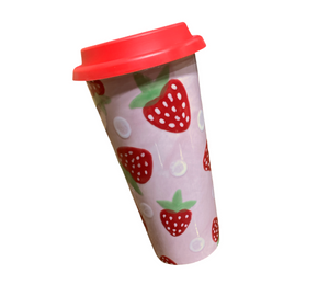 Arlington Color Me Mine Strawberry Travel Mug