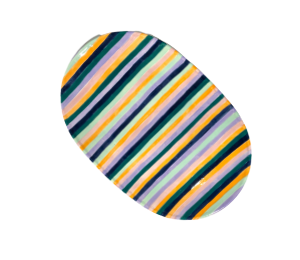 Arlington Color Me Mine Stripes Platter