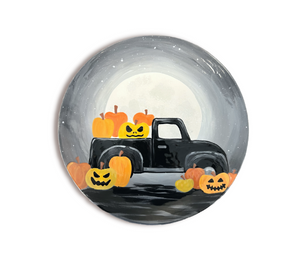 Arlington Color Me Mine Pumpkin Truck Plate