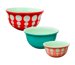 Arlington Color Me Mine Retro Mixing Bowls