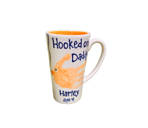 Arlington Color Me Mine Hooked on Dad Mug
