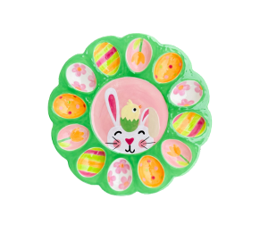 Arlington Color Me Mine Easter Sherbet Egg Plate