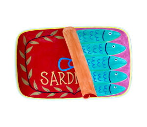 Arlington Color Me Mine Sardines Dinner Plate