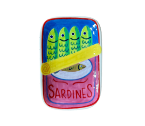 Arlington Color Me Mine Open Sardines App Plate