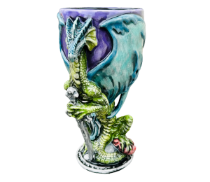 Arlington Color Me Mine Antique Dragon Goblet