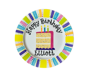 Arlington Color Me Mine Birthday Cake Plate