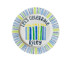 Arlington Color Me Mine Let's Celebrate Plate