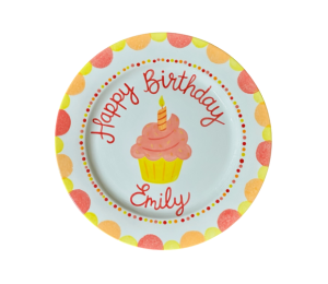 Arlington Color Me Mine Birthday Cupcake Plate